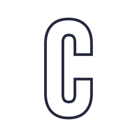 C Outline Png