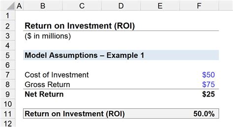 Calculation For Roi