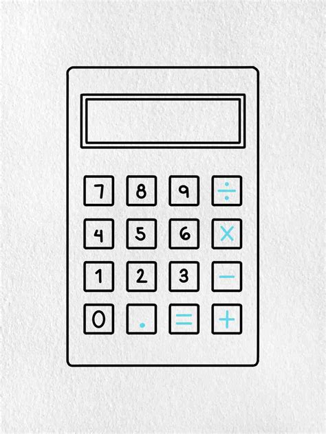 Calculator Drawing Simple