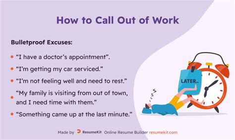 Calling Out Of Work