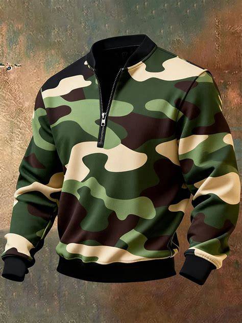 Camouflage Quarter Zip