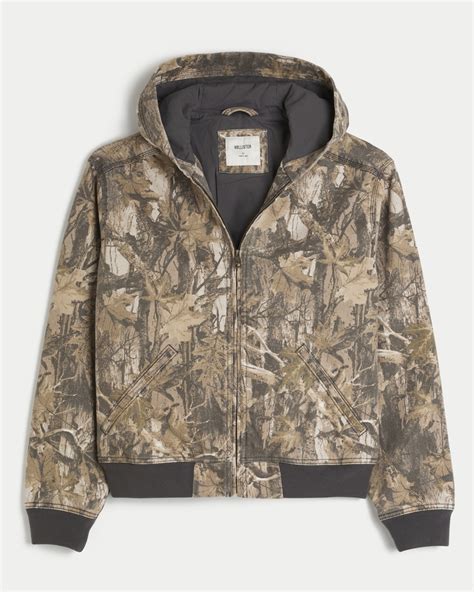 Camouflage Zip Up Jacket