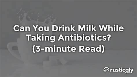 Can You Drink Medicine With Milk
