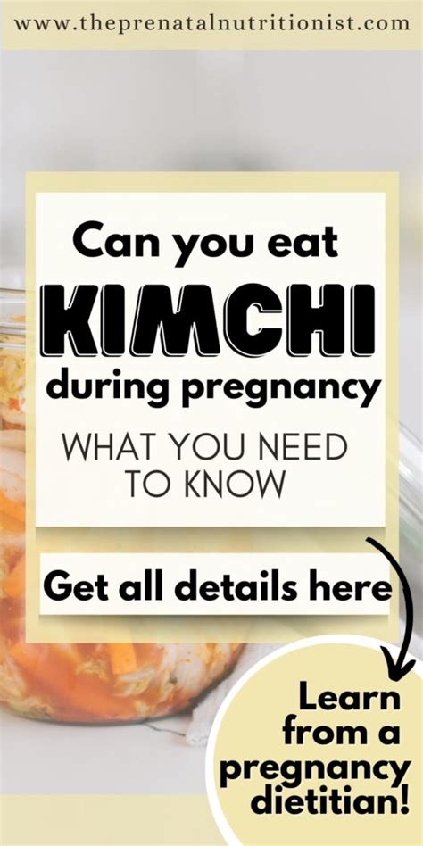 Can You Eat Kimchi While Pregnant
