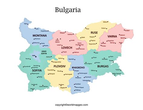 Capital Of Bulgaria On Map