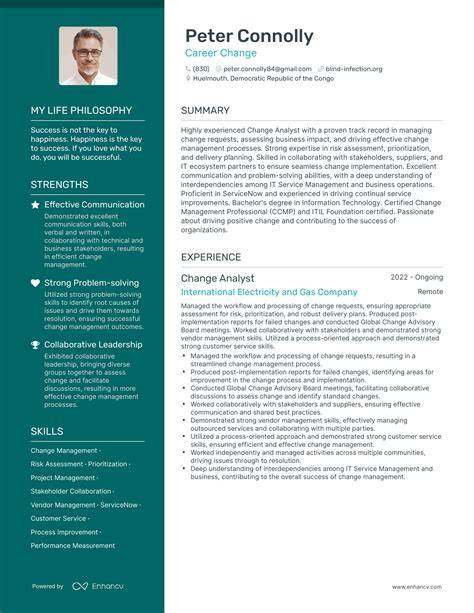 Career Change Resume