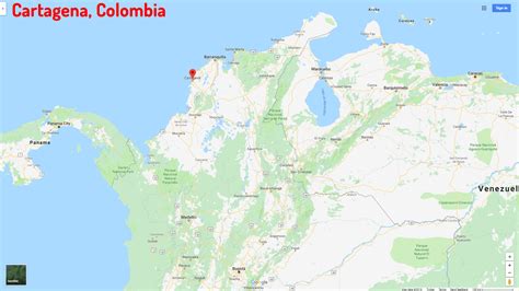 Cartagena On Map Of Colombia