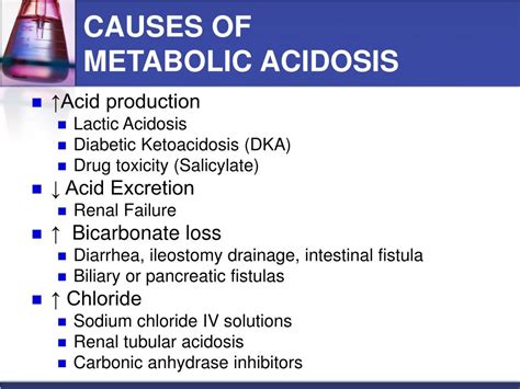 Causes Of Metabolic Acidosis