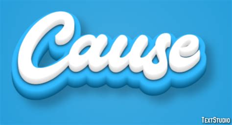 Causes Word In Font