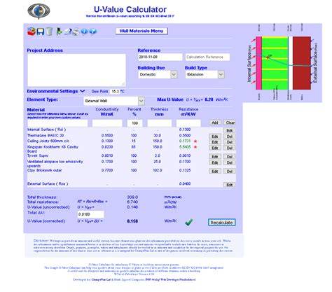 Celotex U Value Calculator