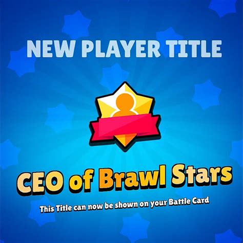 Ceo Of Brawl Stars Title