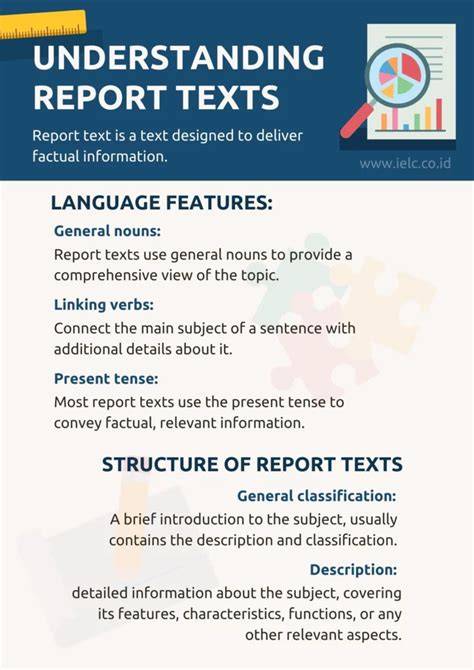 Characteristics Of A Report Text