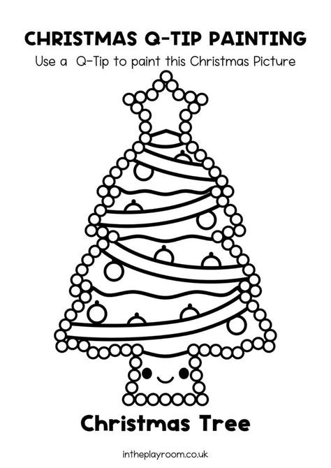 Christmas Qtip Painting