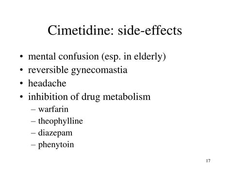 Cimetidine Side Effects
