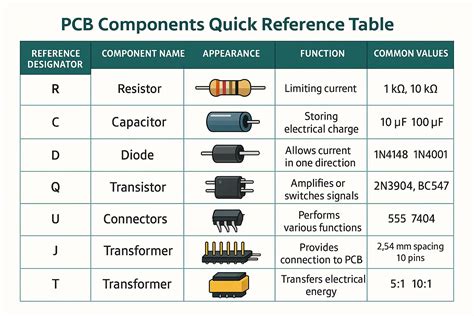 Circuit Components List