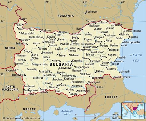 City Map Of Bulgaria