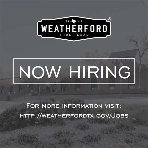 City Weatherford Jobs