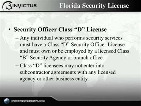 Class D Security License