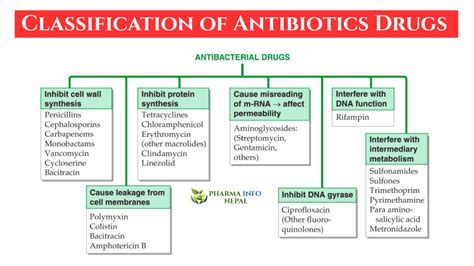 Classification Of Antibiotics