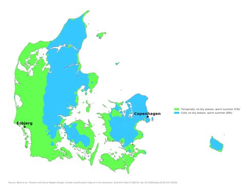 Climate Map Of Denmark
