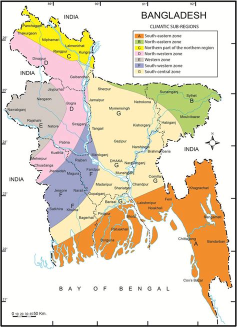 Climate Zone Map Of Bangladesh
