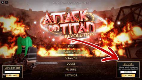 Codes Map Attack On Titan Revolution