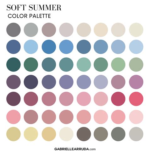 Color Palette For A Soft Summer