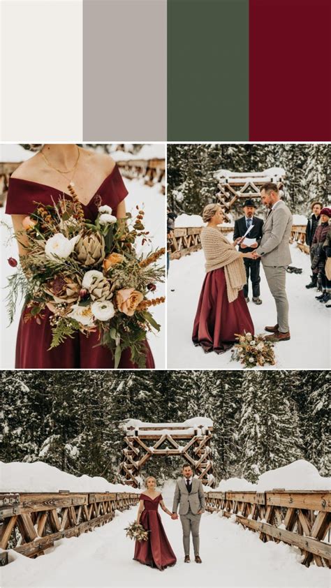 Color Palette For A Winter Wedding