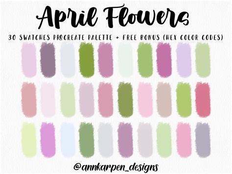 Color Palette For April