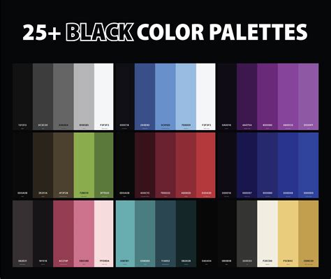 Color Palette For Black