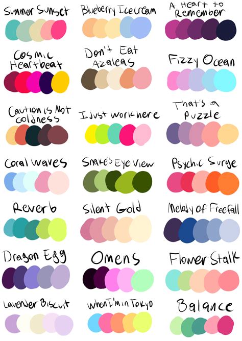 Color Palette For Characters