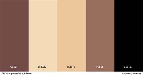 Color Palette For Newspaper
