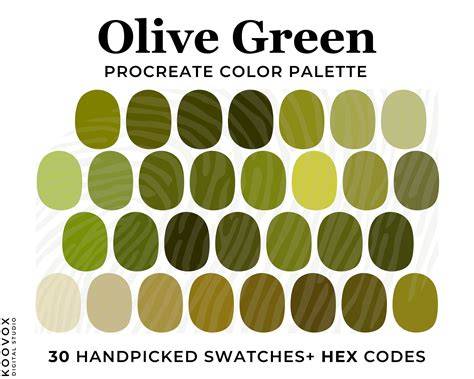Color Palette For Olive Green