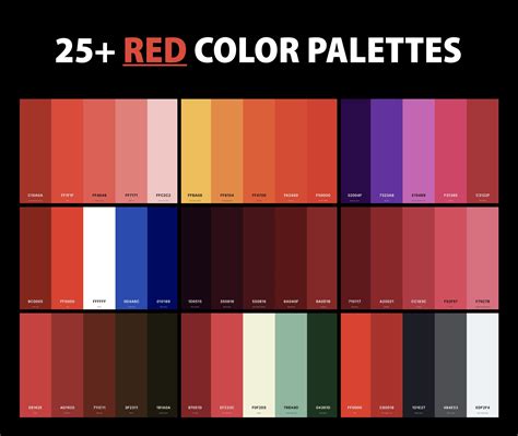 Color Palette For Red