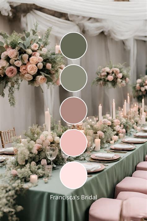 Color Palette For Sage Green Wedding