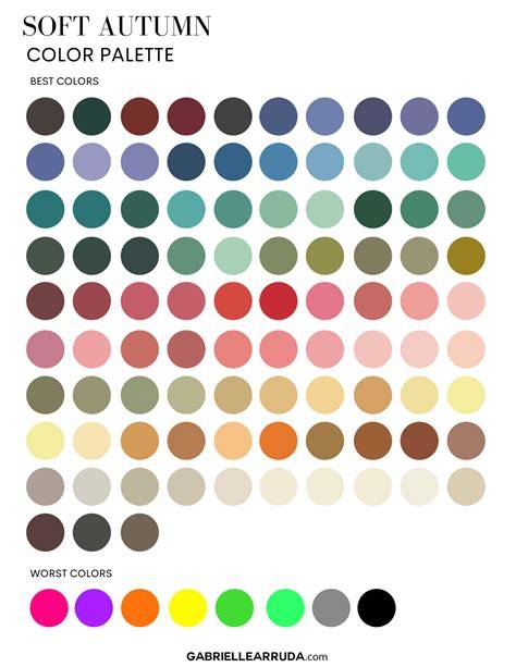 Color Palette For Soft Autumn