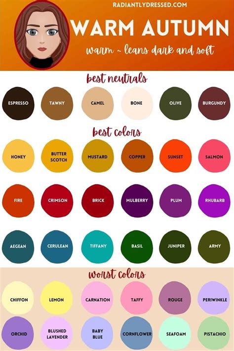 Color Palette For Warm Autumn