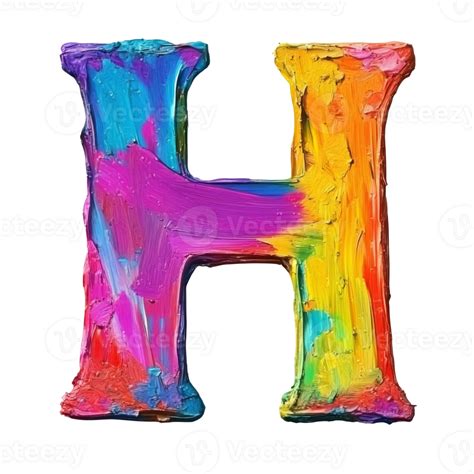 Colorful Letter H