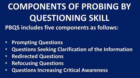 Components Of Questioning Skill