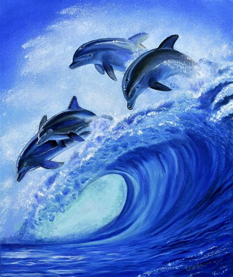 Conservation Of Dolphin Painting