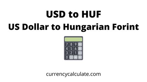 Conversion Of Hungarian Money To Us Dollar