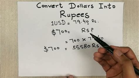 Conversion Of Rupees To Dollars