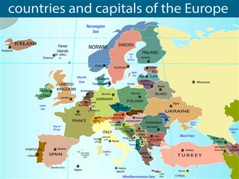 Country Capitals Europe