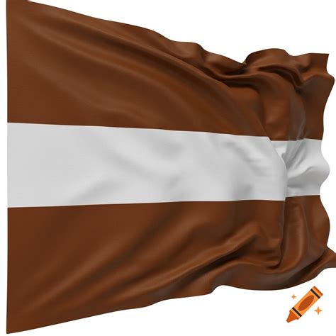 Country Flag Brown And White