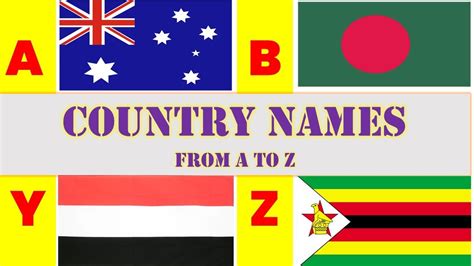 Country Flag Name A To Z