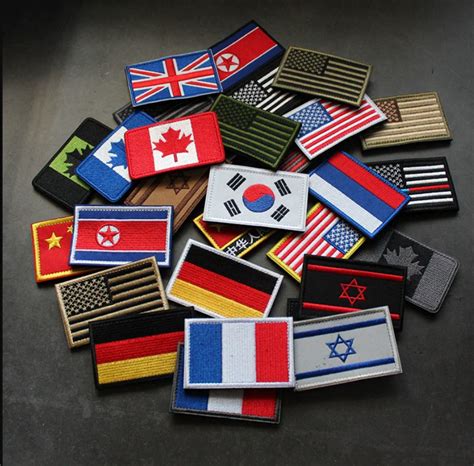 Country Flag Velcro Patches