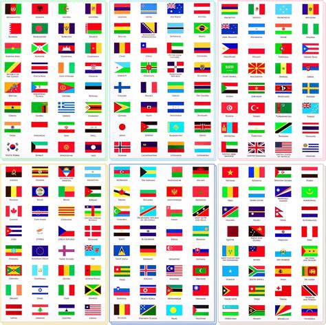 Country Flag Vinyl Stickers