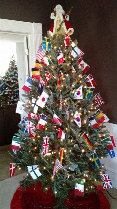 Country Flag With Xmas Tree
