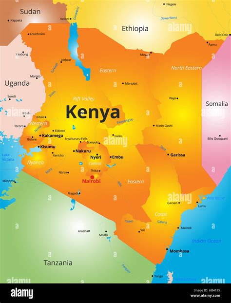 Country Map Kenya