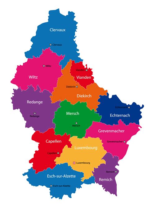 Country Map Luxembourg